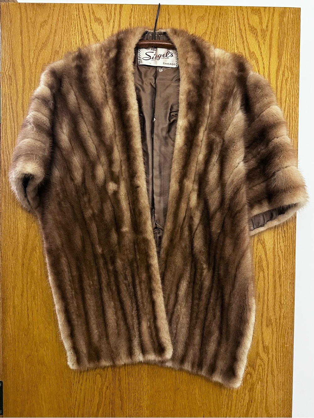 Vintage Brown Mink Fur Stole